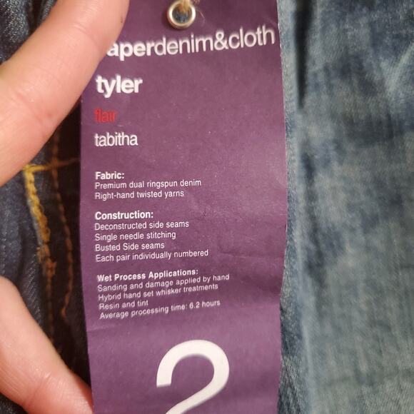 NWT Paper Denim & Cloth Tyler flair jeans Sz. 2 - Picture 8 of 9